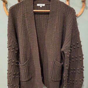 Madewell olive green oversized Bobble Cardigan size M